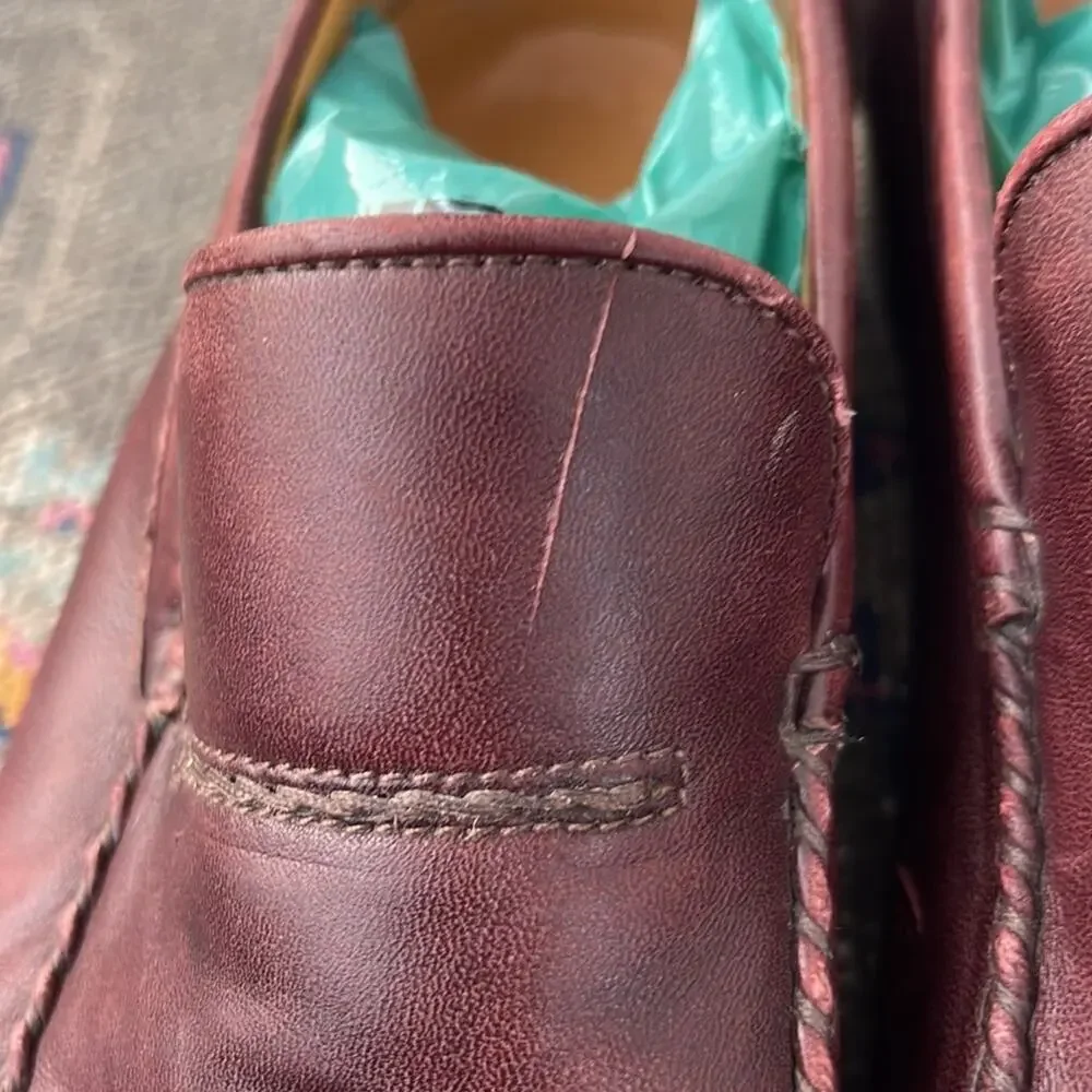 Bruno Magli Italian leather slip on dress loafers sz 8